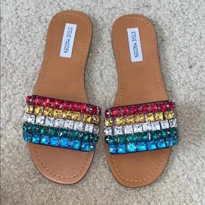 Steve Madden serenade studded rainbow mule